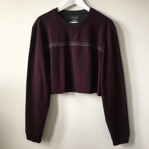 Vintage Sweaters - vintage Plum Purple Oversized Cropped Sweater Vintage Sweaters - vintage Plum Purple Oversized Cropped Sweater